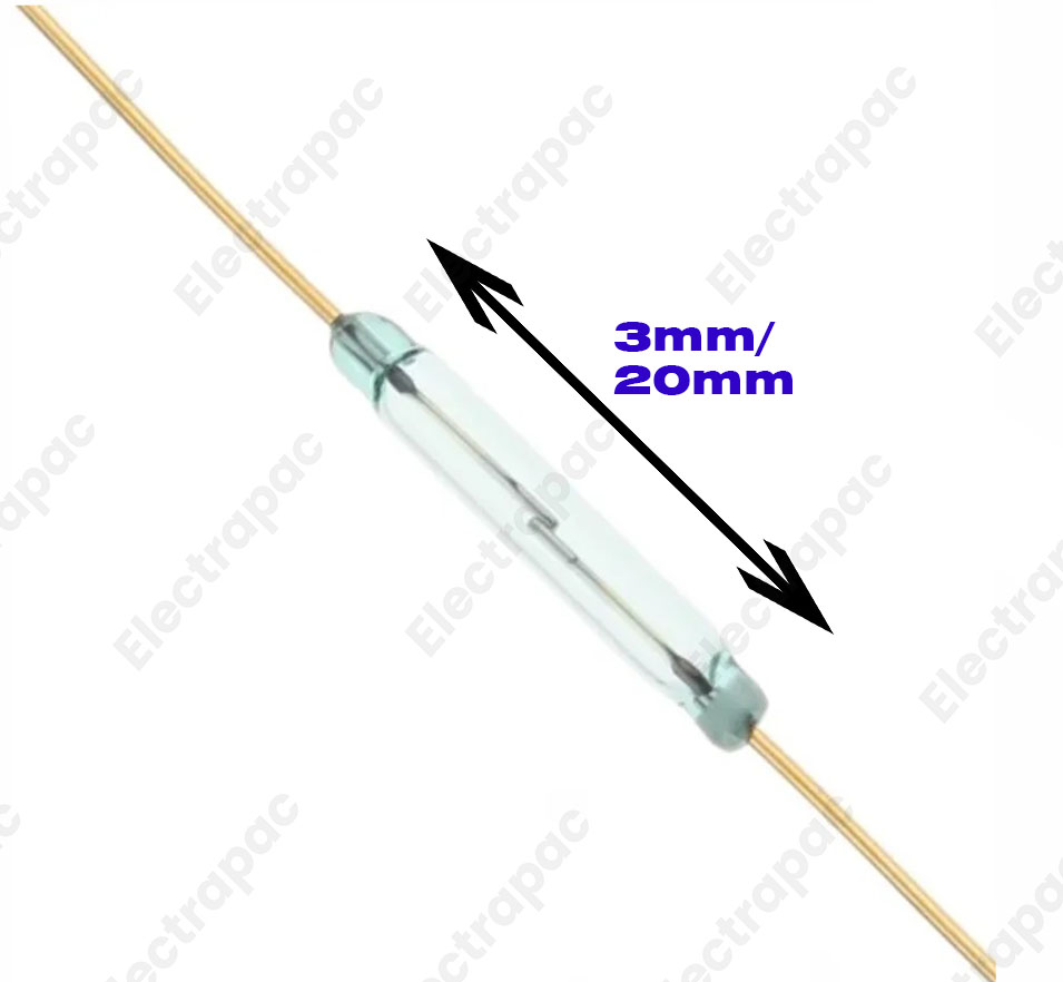 Reed Switch 3 x 20 mm Magnetic Control Switch